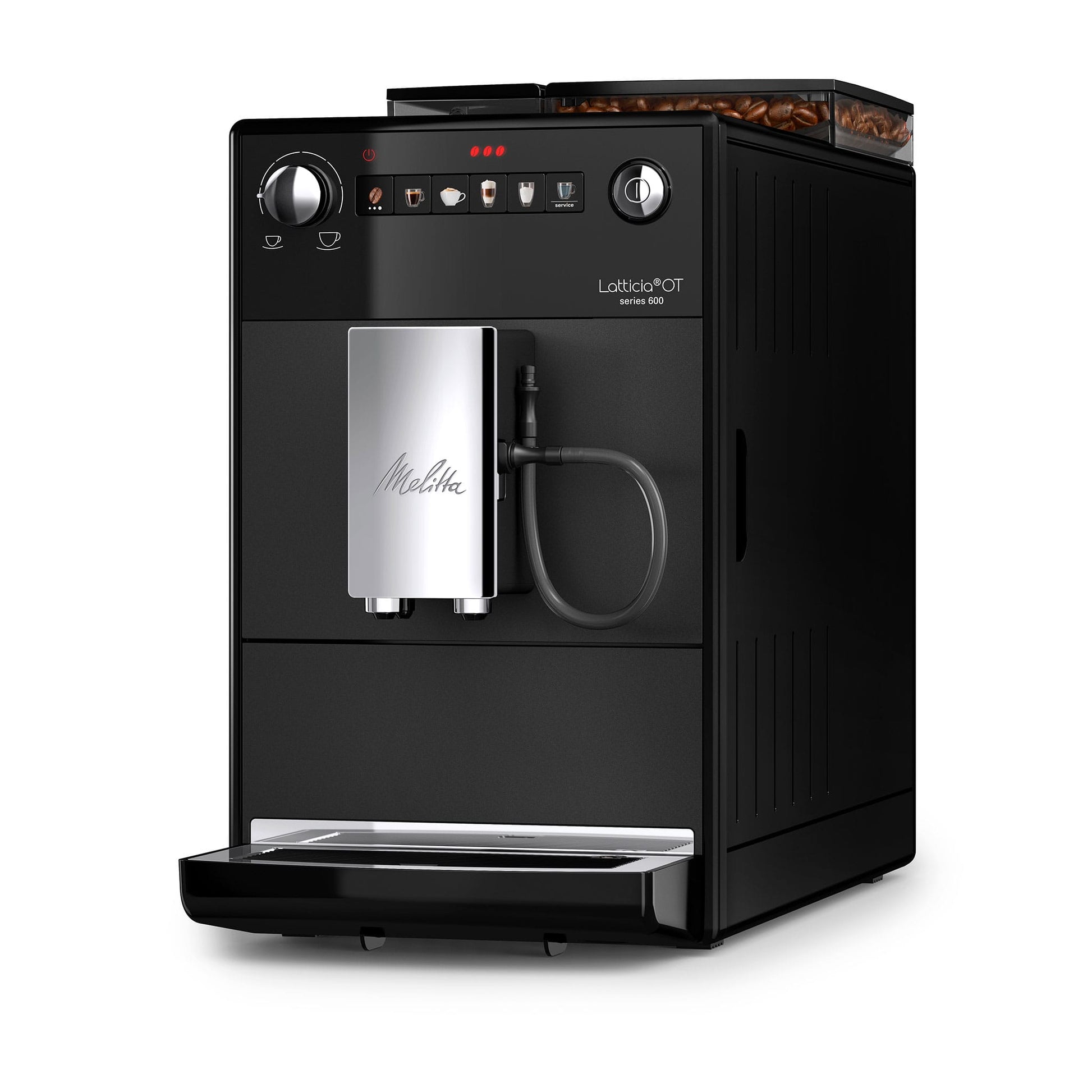 Melitta-LATTICIA-ONE-TOUCH-frosted-black-F300-100-side-b