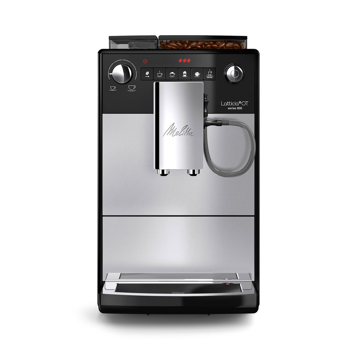Melitta-LATTICIA-ONE-TOUCH-silver-F300-101-front